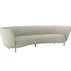 Muuto Sofas Und Liegen-Massproductions Dandy Sofa, 4-Sitzer, Eiche natur - Sahco Safire 0007