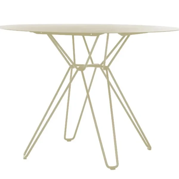 Massproductions Terrassenmöbel | Tische^Tio Esstisch, 100 cm, Elfenbeinweiß