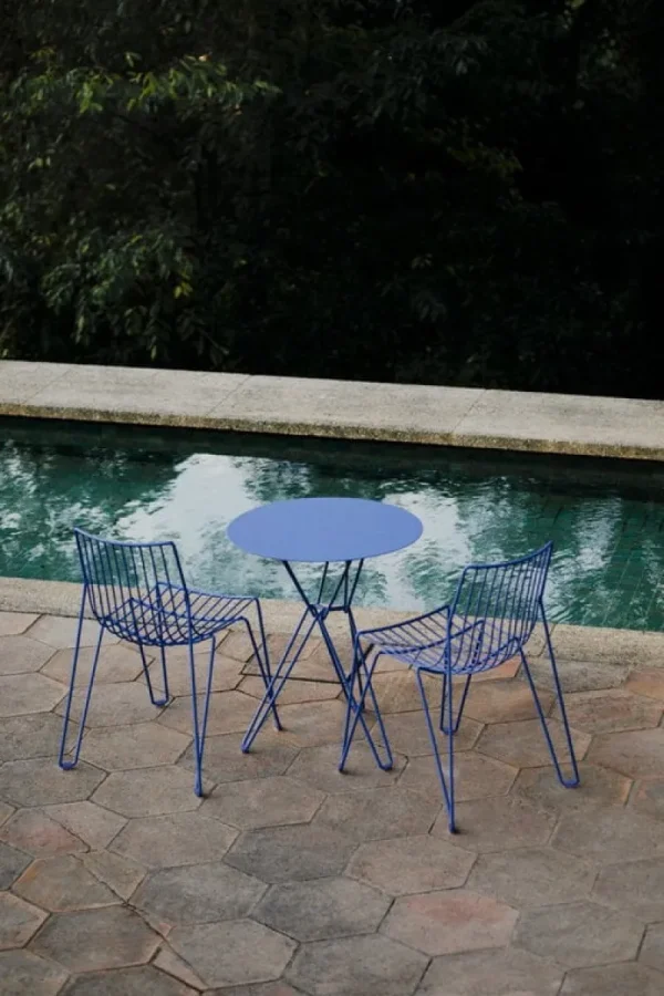 Massproductions Terrassenmöbel | Sitzgelegenheiten^Tio Stuhl, Overseas Blue