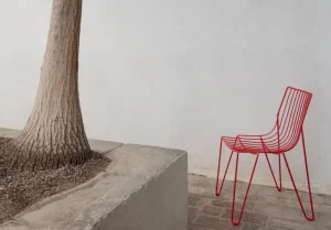 Massproductions Terrassenmöbel | Sitzgelegenheiten^Tio Stuhl, Purpurrot