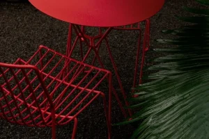 Massproductions Terrassenmöbel | Sitzgelegenheiten^Tio Stuhl, Purpurrot