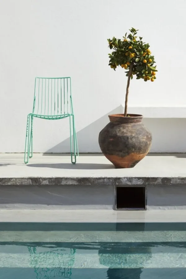Massproductions Terrassenmöbel | Sitzgelegenheiten^Tio Stuhl, Oilcloth Green