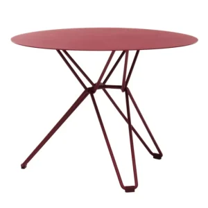 Massproductions Terrassenmöbel^Tio Tisch, 60 cm, niedrig, Burgunderrot