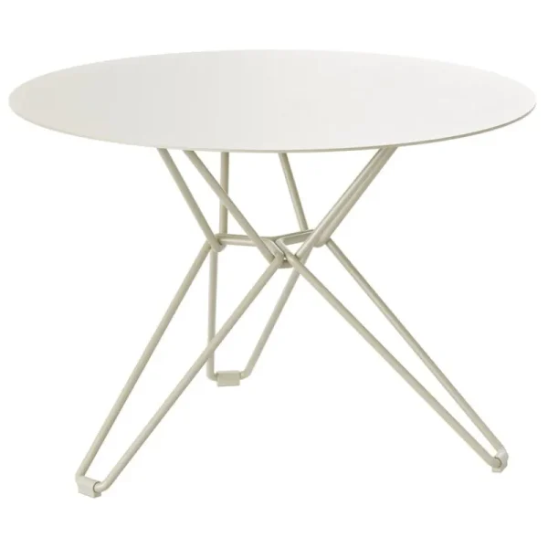 Massproductions Terrassenmöbel | Tische^Tio Tisch, 60 cm, niedrig, Elfenbeinweiß
