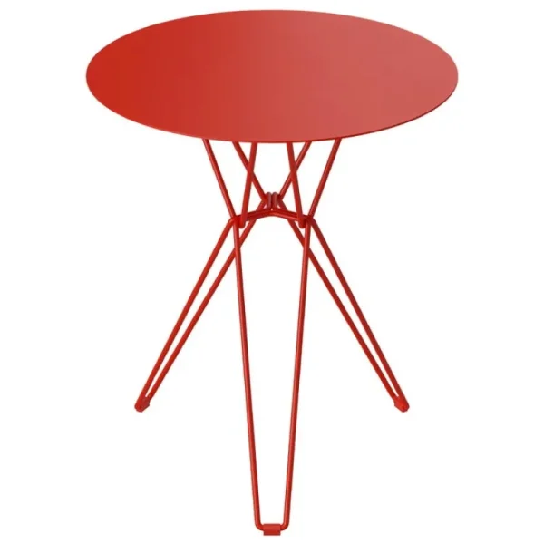 Massproductions Terrassenmöbel^Tio Tisch, 60 cm, hoch, Purpurrot