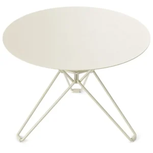 Massproductions Terrassenmöbel | Tische^Tio Tisch, 60 cm, niedrig, Elfenbeinweiß