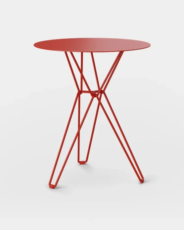 Massproductions Terrassenmöbel^Tio Tisch, 60 cm, hoch, Purpurrot