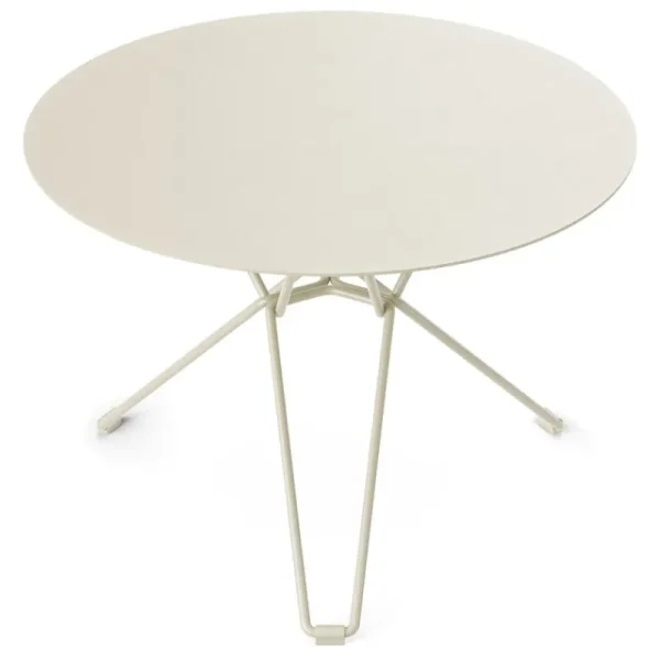 Massproductions Terrassenmöbel | Tische^Tio Tisch, 60 cm, niedrig, Elfenbeinweiß