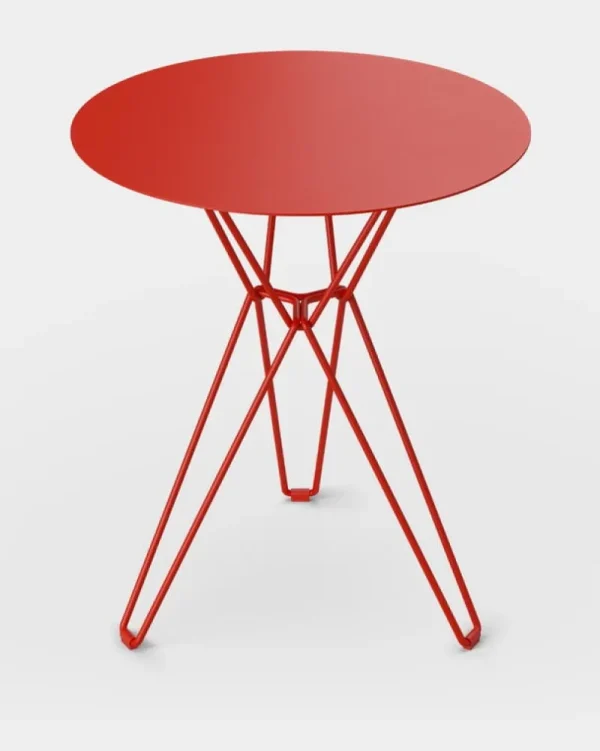 Massproductions Terrassenmöbel^Tio Tisch, 60 cm, hoch, Purpurrot