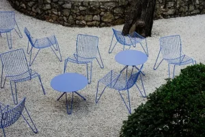 Massproductions Terrassenmöbel | Tische^Tio Tisch, 60 cm, niedrig, Overseas Blue