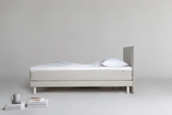 Matri Betten-Aina Bett, 120 × 200 cm, Elfenbein Melange