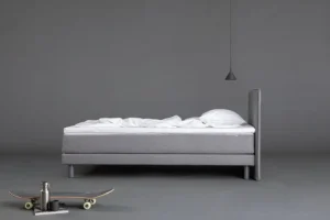 Matri Betten-Aina Bett, 120 × 200 cm, Hellgrau