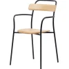 Vitra Sitzgelegenheiten-Mattiazzi MC16 Forcina Sessel, schwarzer Stahl – Esche