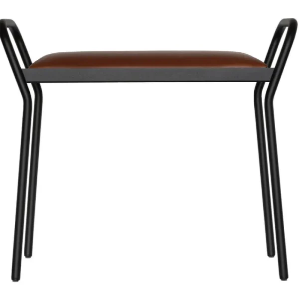 HAY Sitzgelegenheiten-Maze Anyone Hocker, Schwarz – Vintage cognacbraun