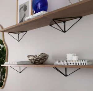 Maze Regale-Regal Pythagoras, 80 x 20 cm, Nussbaum