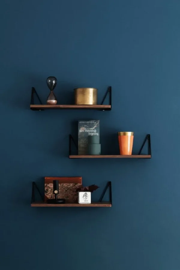 Verso Design Regale-Maze Regal Pythagoras XS mit Halterungen, Nussbaum – schwarz