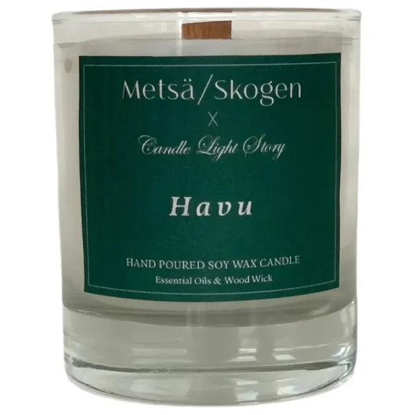 HAY Kerzen Und Kerzenhalter-Metsä/Skogen Sojawachskerze, 225 g, Nadelholz