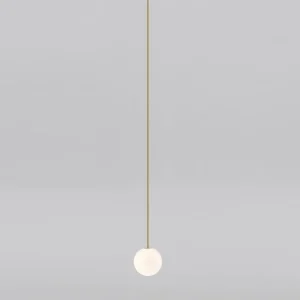 Pholc Deckenleuchten-Michael Anastassiades Brass Architectural Collection Pendelleuchte 150, poliertes Messing