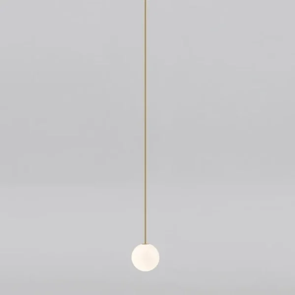 Pholc Deckenleuchten-Michael Anastassiades Brass Architectural Collection Pendelleuchte 150, poliertes Messing