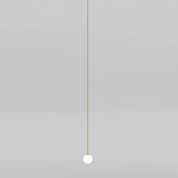 Pholc Deckenleuchten-Michael Anastassiades Brass Architectural Collection Pendelleuchte 80, poliertes Messing