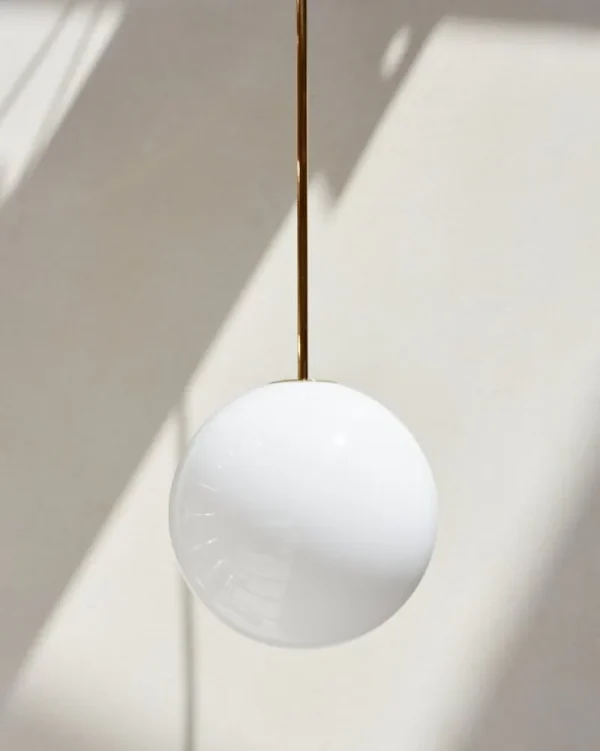 Pholc Deckenleuchten-Michael Anastassiades Brass Architectural Collection Pendelleuchte 150, poliertes Messing