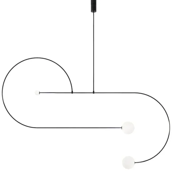 Michael Anastassiades Deckenleuchten-Mobile Chandelier 13, schwarz patiniertes Messing