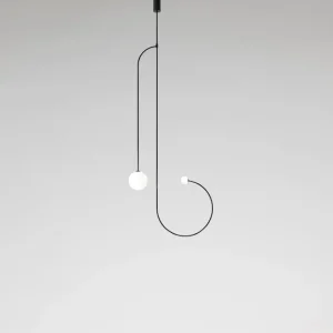 Tom Dixon Deckenleuchten-Michael Anastassiades Mobile Chandelier 11, schwarz patiniertes Messing