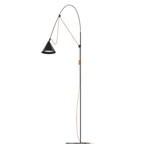 Muuto Stehleuchten-Midgard AYNO L Stehleuchte, 3000 K, Schwarz - Orange