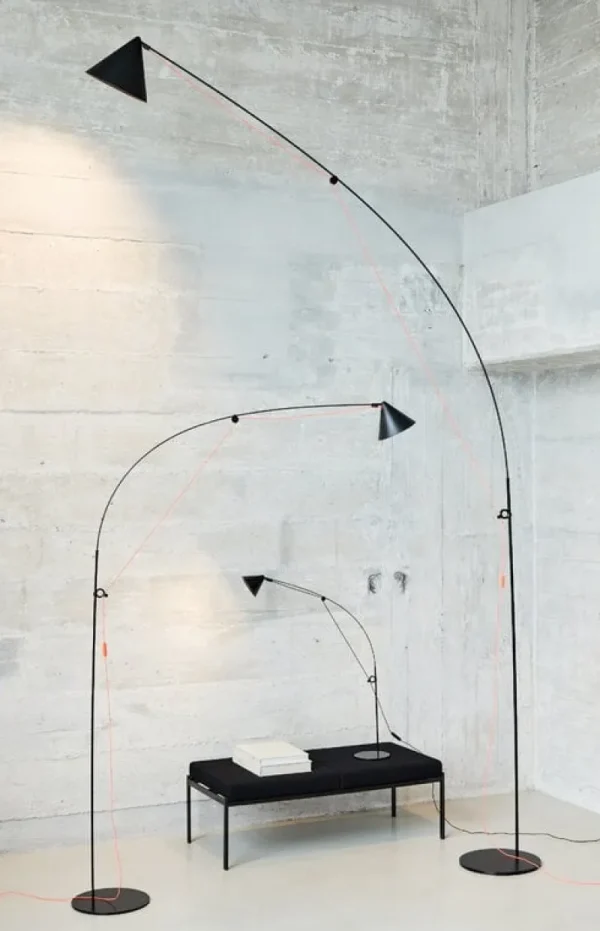 Muuto Stehleuchten-Midgard AYNO L Stehleuchte, 3000 K, Schwarz - Orange