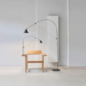 Muuto Stehleuchten-Midgard AYNO L Stehleuchte, 3000 K, Schwarz - Orange