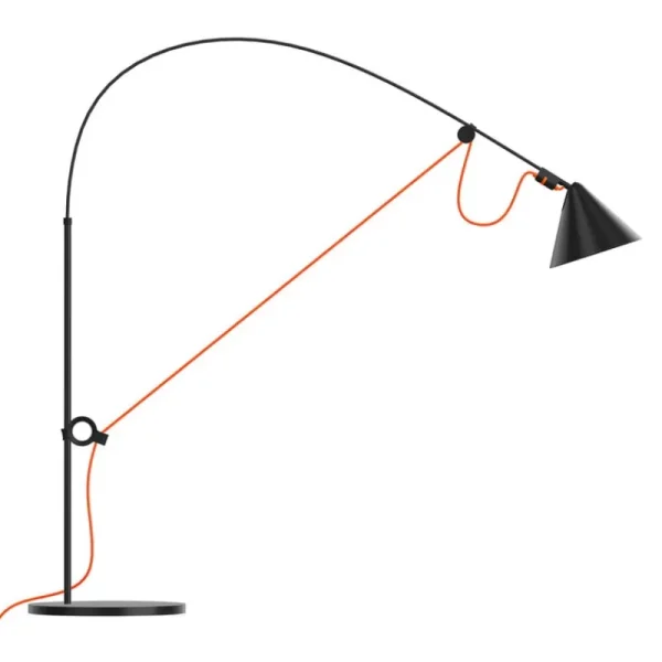 Stilnovo Schreibtischlampen | Tischlampen-Midgard AYNO S Tischleuchte, 3000K, Schwarz - Orange