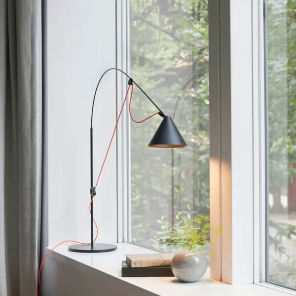 Stilnovo Schreibtischlampen | Tischlampen-Midgard AYNO S Tischleuchte, 3000K, Schwarz - Orange