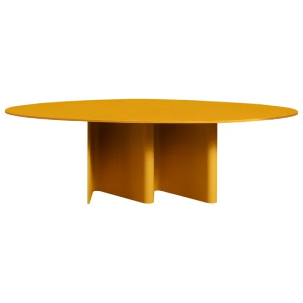 Artek Tische-Miniforms Nami Tisch, oval, 220 x 130 cm, zucca-gelb