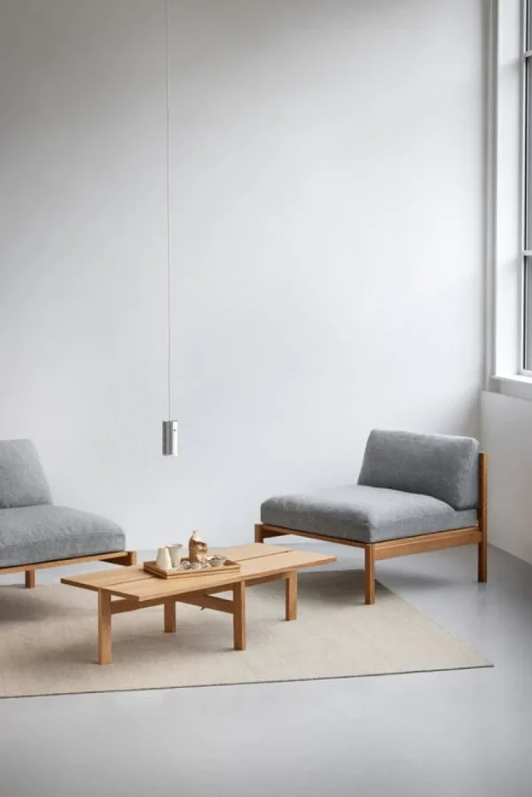 ferm LIVING Tische-Moebe Rectangular Couchtisch, 115 cm, Eiche