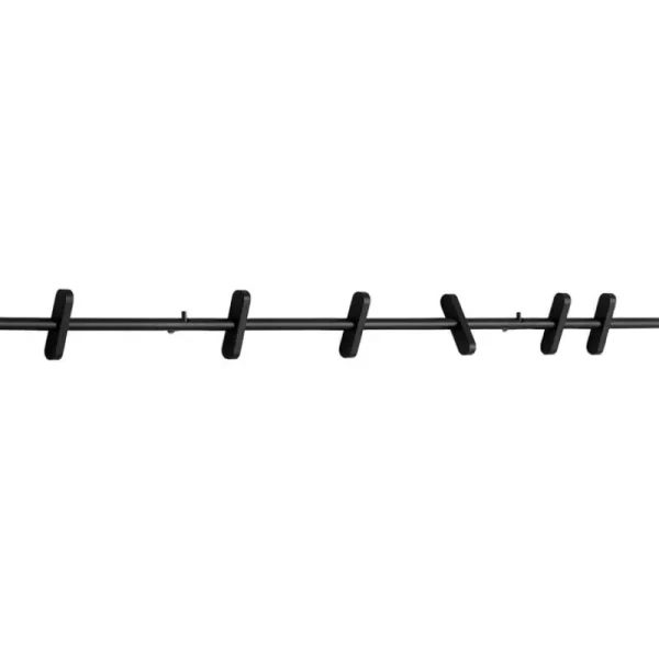 Moebe Garderoben Und Kleiderbügel^Wandgarderobe 70 cm, schwarz