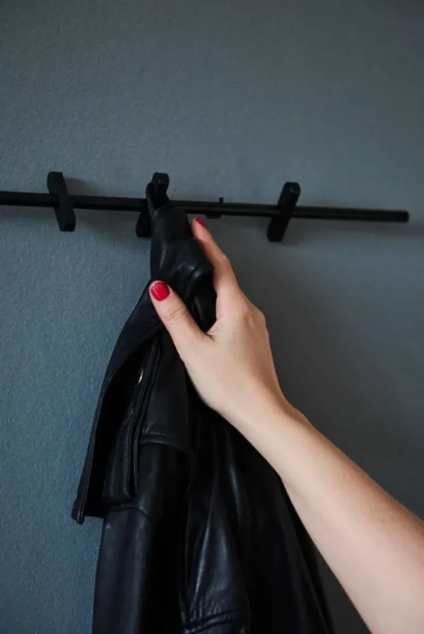 Moebe Garderoben Und Kleiderbügel^Wandgarderobe 40 cm, schwarz
