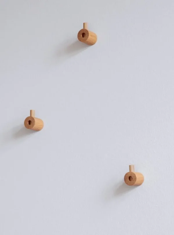 Moebe Garderoben Und Kleiderbügel^Wandhaken aus Holz, Eiche