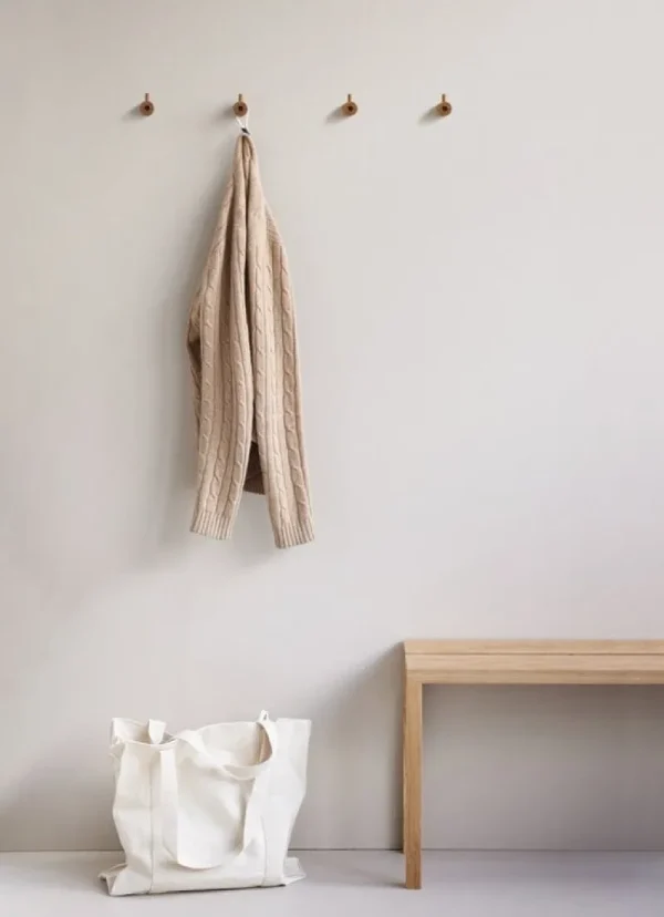 Moebe Garderoben Und Kleiderbügel^Wandhaken aus Holz, Eiche
