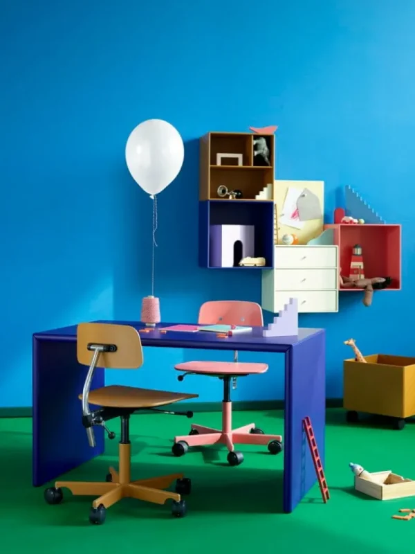 Kinder Montana Furniture Möbel Für Das Kinderzimmer | Bürostühle^Kevi Kids 2533J Stuhl, Rhubarb