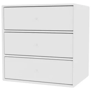 Montana Furniture Regale-Montana Mini Modul mit 3 Schubladen, 101 New White
