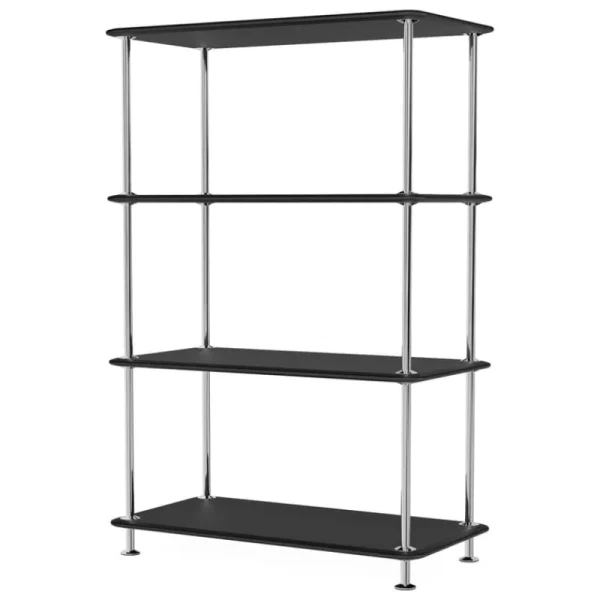 Montana Furniture Regale-Montana Free 300000 Regal, 207 schwarz - Chrom