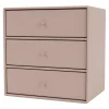 Montana Furniture Regale-Montana Mini Modul mit 3 Schubladen, 137 Mushroom
