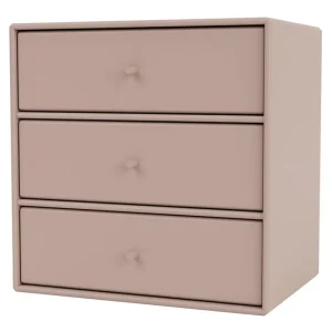 Montana Furniture Regale-Montana Mini Modul mit 3 Schubladen, 137 Mushroom