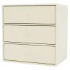 Montana Furniture Regale-Montana Mini Modul mit 3 Schubladen, 150 Vanilla