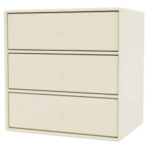 Montana Furniture Regale-Montana Mini Modul mit 3 Schubladen, 150 Vanilla