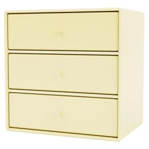 Montana Furniture Regale-Montana Mini Modul mit 3 Schubladen, 159 Camomile