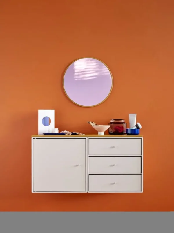 Montana Furniture Regale-Montana Mini Modul mit 3 Schubladen, 137 Mushroom