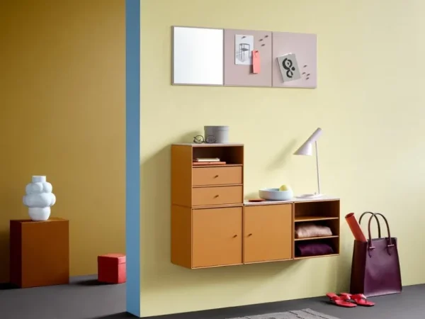 New Works Regale-Montana Furniture Montana Mini Modul mit horizontalen Regalböden, 142 Amber