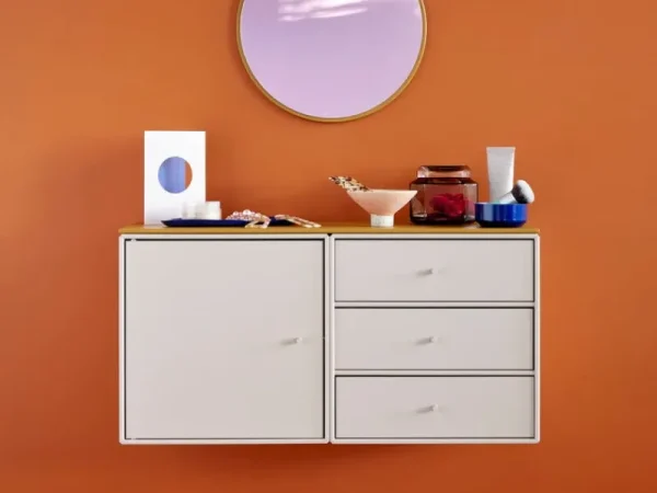 Poiat Regale-Montana Furniture Montana Mini Modul mit 3 Schubladen, 135 Monarch