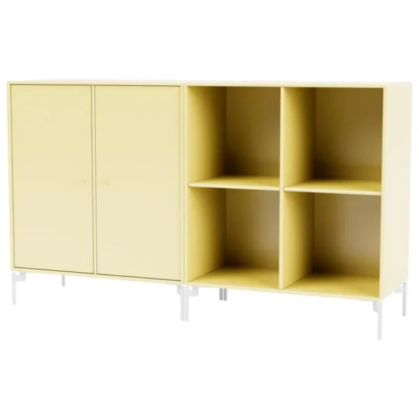 Montana Furniture Aufbewahrungsmöbel-Pair sideboard, Snow legs - 159 Camomille